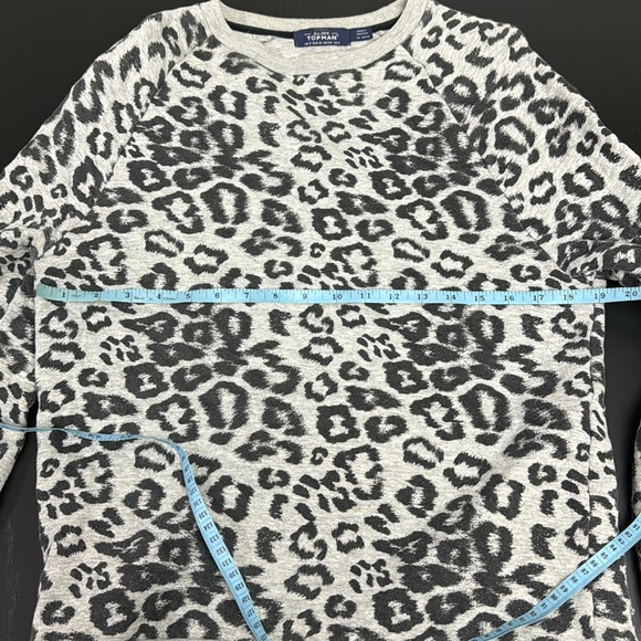 Grey leopard print TOPMAN sweater - Picture 4 of 4